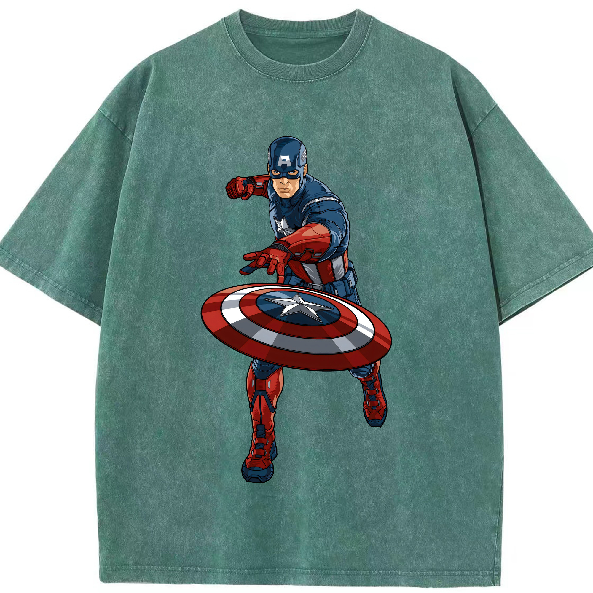 （画像用） アベンジャーズ The Avengers 綿100% ヴィンテージ風 半袖Tシャツ（フロントプリント）